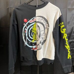 The Grinch Black and White Crew Neck Sweater